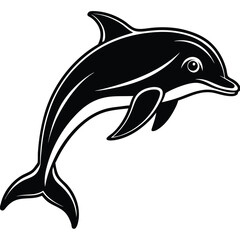 Obraz premium dolphin vector icon