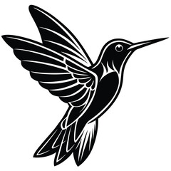 hummingbird vector icon