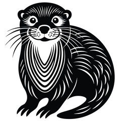 otter vector icon