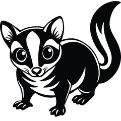 Fototapeta premium sugar glider vector icon
