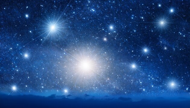 bright matariki star cluster shines over deep blue night sky with celestial patterns