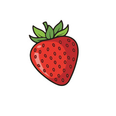 strawberry isolated on white background