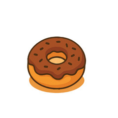 donut isolated on white background