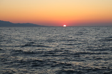 Obraz premium sunset in the sea