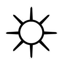 Obraz premium Vector alchemy symbol icon, Sun alchemical symbol icon with transparent background, minimalist design, vector art