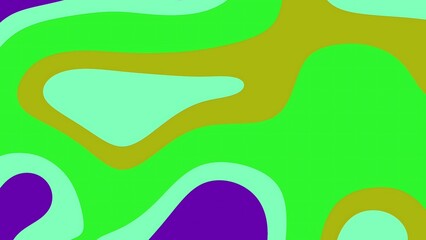 Prismatic Abstracts Liquid Abstract green, blue, purple, and yellow shapes creating a colorful and playful background pattern design