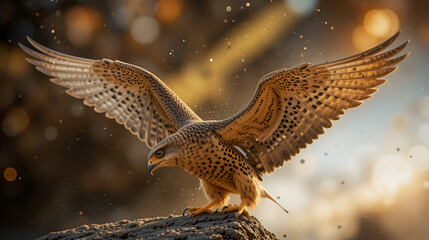 Lancer Falcon during a show