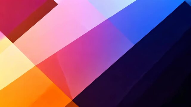 vibrant geometric pattern with overlapping shapes and colors