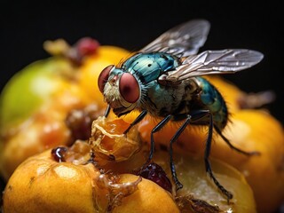 close up of a fly