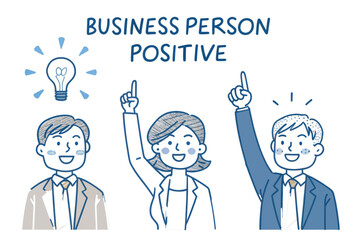 Animated Business Professionals Illustrating Innovation and Positive Thinking Through Shared Ideas and Creative Problem Solving Techniques