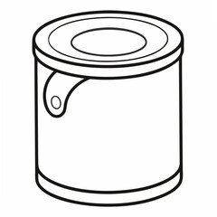 Paint Can Coloring Pages – Painting, Tools, DIY, Outline, Kids, Printable, Creative


