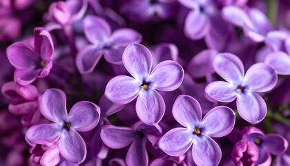 Close-up lilac blossoms