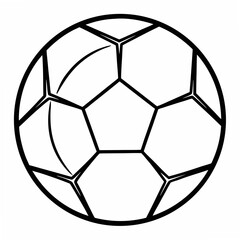 Fototapeta premium Soccer Ball Coloring Pages – Sports, Game, Outline, Kids, Fun, Printable, Athletic