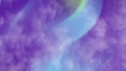 Obraz premium Desertcore Abstracts Smoke Abstract purple background with soft cloud-like textures and a gentle blue and green light swirl effect