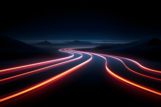 Speed Connection Expressway Headlight Effect Background