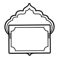 Wood Sign Frame Coloring Pages, Outline, Vintage, Rustic, Signboard, Line Art, Printable, DIY