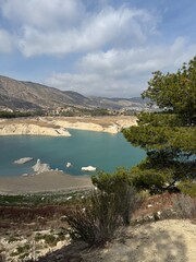 lake and mountains