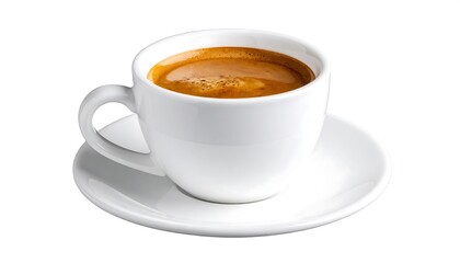 Espresso in white cup