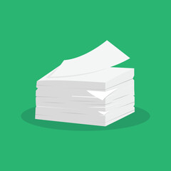 Stack Of Paper Icon Vector Design.