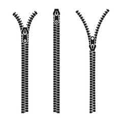 Zipper Icon Set Vector Design.