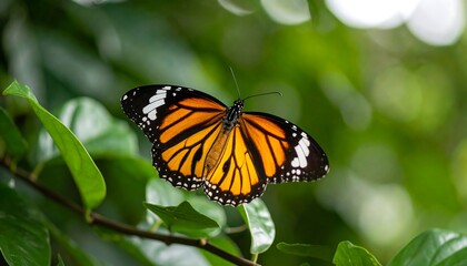 Close-up of butterfly on branch