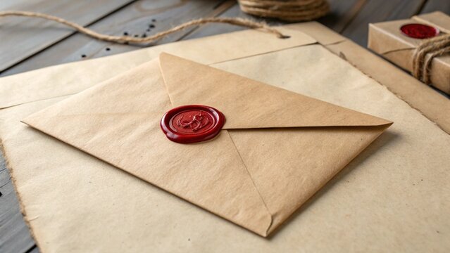 envelope with wax seal