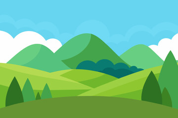 Obraz premium Illustration Vector Art 2D Cartoon Background Scene Engaging Visual Media