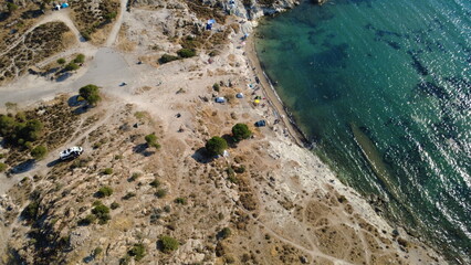 Majestic Aerial Views of Serene Sea and Rugged Coastline