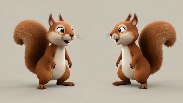 two squirrel on a branch relevans