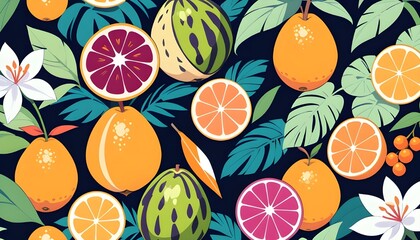 seamless floral pattern,seamless pattern with flowers,seamless floral pattern with flowers,Seamless pattern with fresh citrus fruits and organic floral elements