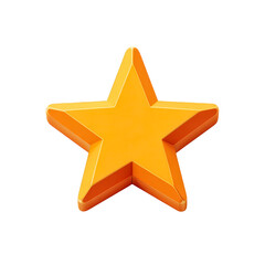 Obraz premium Golden star award achievement success rating,, isolated on transparent background, perfect cutout, PNG