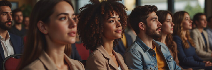 Diverse Group of People in the Audience at a Seminar