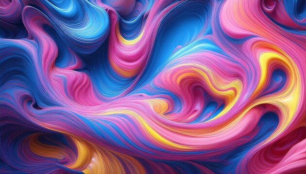 a seamless looping vertical animation of vibrant psychedelic colors abstract shapes of pink blue and yellow liquid light swirl chaotically in a mesmerizing hypnotic and trippy visual background