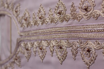 Moroccan jellaba Embroidery Details. women clothing