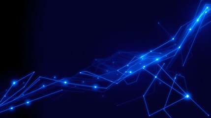 Abstract dark blue background with glowing geometric lines. Modern shiny blue hexagon lines pattern. Technology futuristic concept. Suit for poster, banner, brochure, cover, vector modern art type4