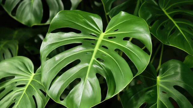 A detailed view of a big leaf from a plant, suitable for use in botanical or scientific contexts