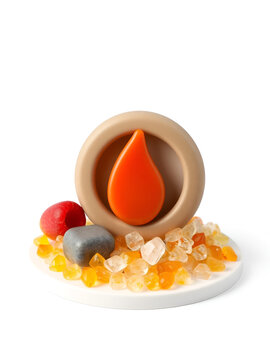 salinity 3D icon on isolate white background