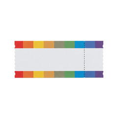 Rainbow pride event ticket template