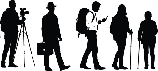 Circular Vector Design of Symmetrical Human Silhouettes in Vibrant Colors, Abstract Starburst Pattern for Diversity, Unity, Community Concept Themes