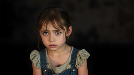 An A Young Girl And Sadness