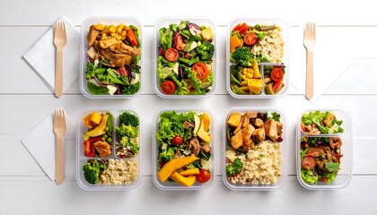 Healthy meal prep containers