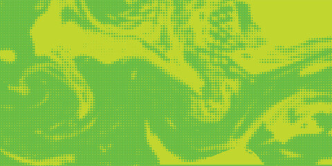 Dots halftone green color pattern gradient texture with technology digital background. Dots pop art comics with nature graphic design.