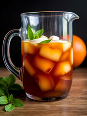 Iced tea in the pitcher