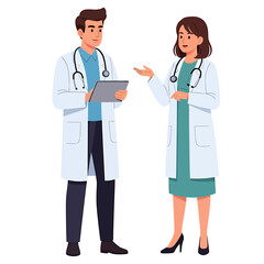 Fototapeta premium Doctors Discussing Patient Care