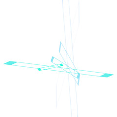 Abstract Turquoise Linear Design