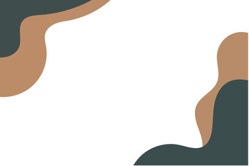 abstract background with brown and dark green colors. A stylish abstract background featuring smooth gradients, soft curves, and dynamic color transitions. Perfect for use in digital designs, websites