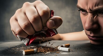 an illustrative image discouraging the use of smoking