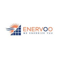 Obraz premium Premium solar panel energy sun nature logo design Earth Shohag