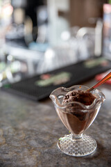 Single Chocolate Ice Cream Scoop