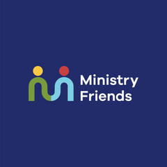 Premium M friends ministry logo design Earth Shohag
